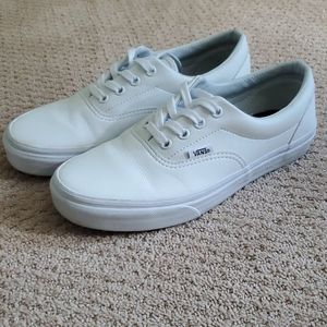 White leather vans